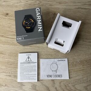 Garmin Venu 3 - Empty Box Only - Product Box - Manual - Quick Set Up Instruction